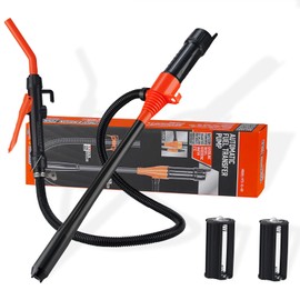 Portable Power Battery Pump Battery Operated Electric Siphon Pump with Nozzle Water Transfer Pump Liquid Water&Fuel Transfer Pump 2.2GPM Multi Purpose Gas Pump for Fuel, Diesel, Water Transfer