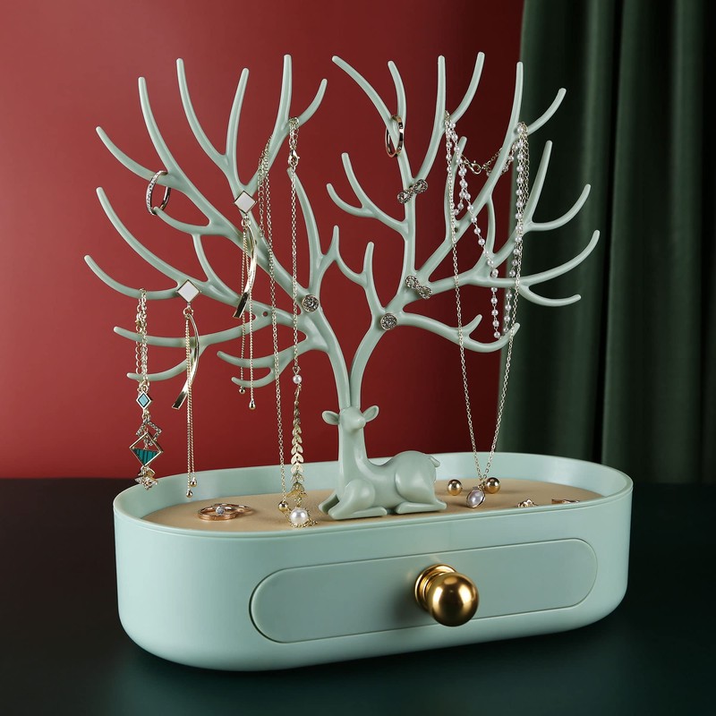 MORE&LESS Antlers Jewelry Display Stand with Aluminium alloy handle, Tree