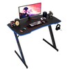 BestOffice 35"/39"/47" Computer Desk Z Shaped Workstation Ergonomic Table with