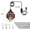 YLONG-ZS Vintage Hanging Lamp Plug in Pendant Lights,Hanging Lights with