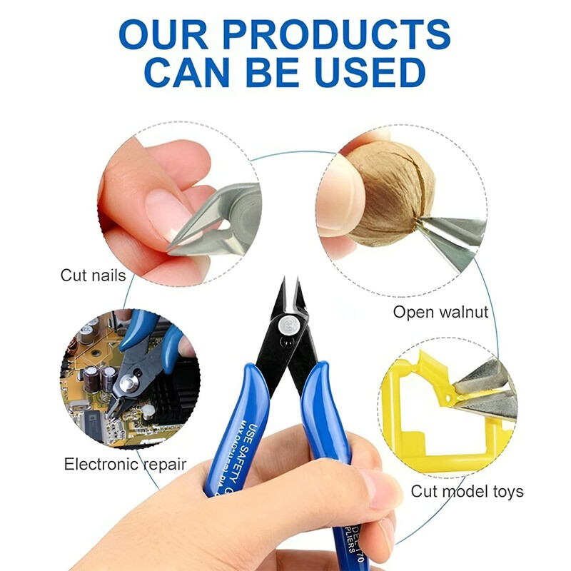 Wire Cutter Plier 170 Flush Wire Side Shears Cutters Pliers