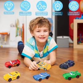 Luclay Model Car 6 Pieces Toy Car Model – Children's Toy – Detailed Designed Cars Ideal for Boys and Girls from 3 Years – Collectors and Toy Lovers – Gifts for Birthday Parties