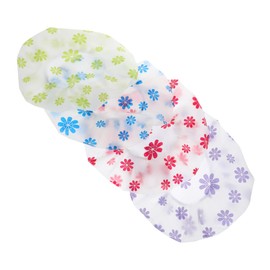 FRCOLOR 4pcs Shower Caps for Women Reusable Sauna Hats with Dot Print for Long Short Hair Multi Color Bathing Caps for Hair Protection Versatile Use