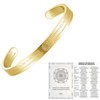 nitaru Life Activating Bracelet with Numbers Gold
