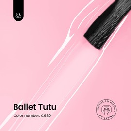 beetles Gel Polish Beetles Jelly Gel Nail Polish, 15ml Nude Pink Gel Polish Ballet Tutu Natural Translucent Gel Polish Soak Off Uv Light Transparent Gel Nail Art DIY Salon Home Manicure Gift for Girls Women-CL628-RE