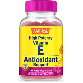 Vitamin E Gummies - 268mg - Antioxidant Support, Immune System Support, and Overall Health - Non GMO, Gluten Free, Natural Flavors - 60 Gummies