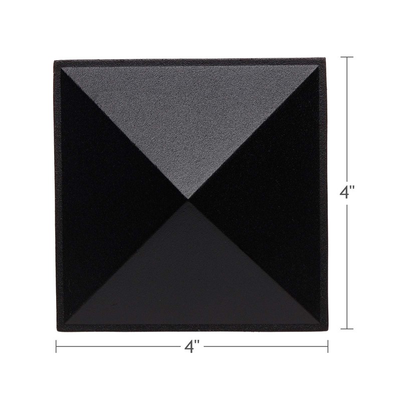 GreenLighting 4x4 Aluminum Pyramid Post Cap Cover for Nominal Wood