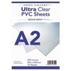 10 x A2 Sheets of clear plastic acetate (420x594mm). Transparent plastic sheeting