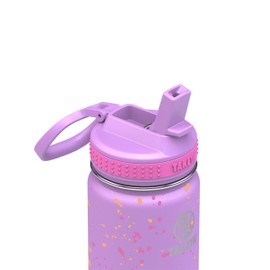 Takeya Actives 22 oz Vacuum Insulated Stainless Steel Water Bottle with Straw Lid, Premium Quality, Purple Love