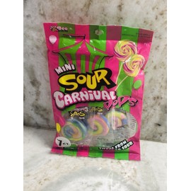 Bee-Sour Apple Mini Sour Carnival Pops. Goes From Sweet To Sour. 2.0oz/82gm