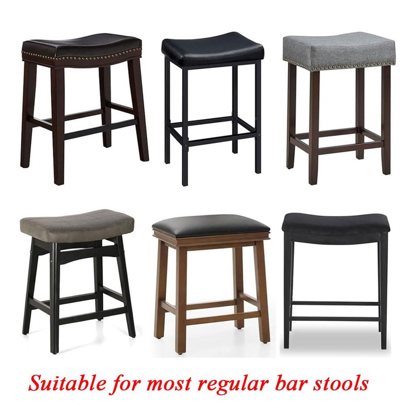 Lussenwert Stool Covers Rectangular Set of 2, Stretch Printed Vanity