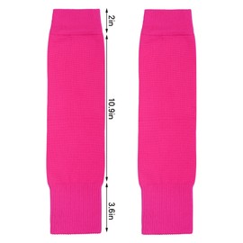 phnydreg 3 Pairs Black Leg Sleeve Socks Shin for Men Women Soccer Running Cycling (3, Pink)