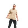 VEIISAR Men's Mini Waffle Knit Crew Neck T-Shirt - 190gsm