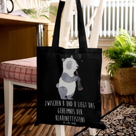 Mr. & Mrs. Panda Clarinet Mystery Carry Bag, Gift, Proverb, Bath Bag, Professional Musician, Music Lessons, Music Room, Music Styles, Shoulder Bag, Woodwind Instrument, Learning, Ensemble, black, Hand