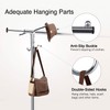 GREENSTELL Clothes Rack with Cover, Adjustable Garment Rack with Wheels,