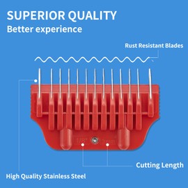 3MM 1/8Inch Wide Clipper Guard for A5 Blades, Compatible with Andis Wahl Oster More, Pet Grooming Attachment Stainless Steel Professional Comb