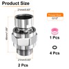 uxcell 2 Pcs Shower Head Swivel Adapter Solid Brass Adjustable
