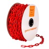 OFFIXYMERIC 100-Feet Plastic Chain Links, 1.4-Inch Link, UV-Resistant Safety Barrier