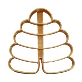 AJT BEEHIVE HONEY BEE HIVE DETAILED COOKIE CUTTER MADE IN USA PR5062