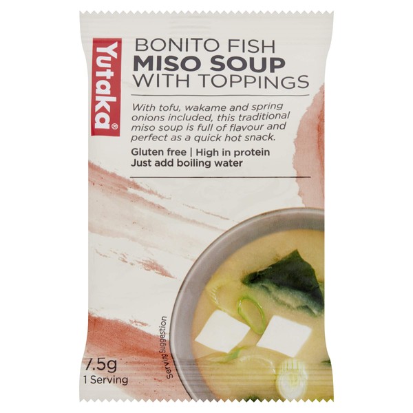 Yutaka Instant Miso Soup Bonito 7.5 g (Pack of 10)