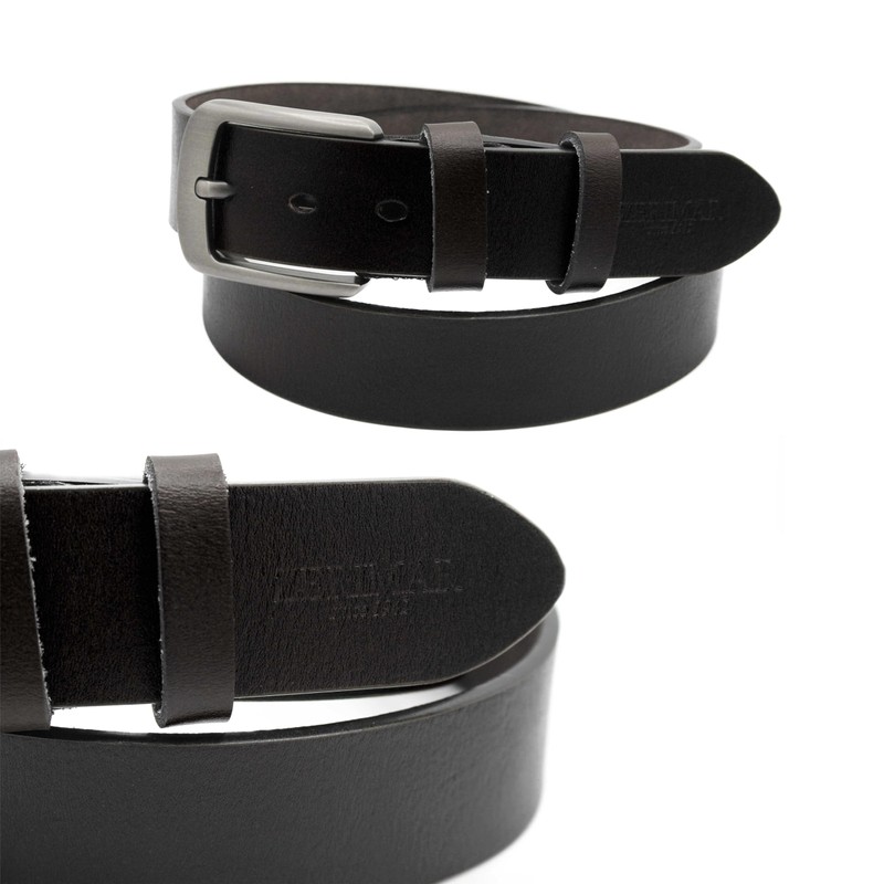 Zerimar Men's Belt Suit Belt Natural Leather Belt 37 mm