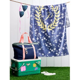 Victoria's Secret Victoria’s Secret Pink XL 26" Weekender Tote + Floral Beach Towel Spring Break