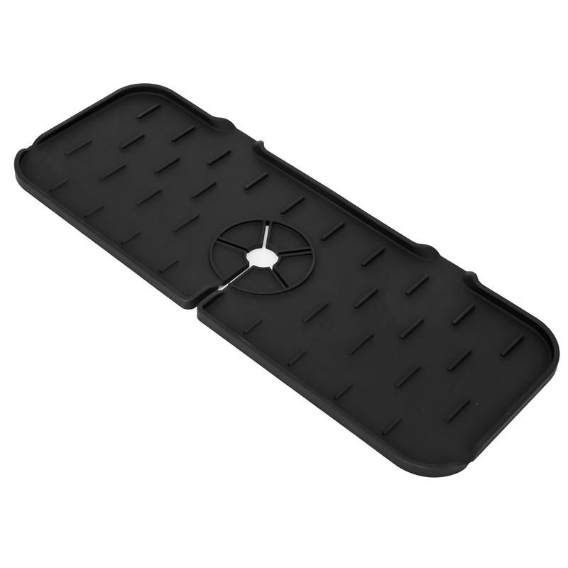 Sink Faucet Mat Silicone Drainage Design Easy Cleaning Faucet Water