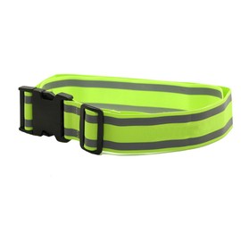 GOGO High Visibility Reflective Running Belt, Reflective Tapes for Cycling Walking Marathon Neon Green