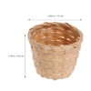 ABOOFAN 6pcs Mini Woven, Miniature Flower Woodchip Easter Egg Small