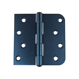 Hinge Outlet Black Stainless Steel Exterior Door Hinges 4" with 5/8" Square - Non-Removable Pin, Rust Resistant (3-Pack)