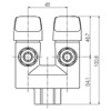 Koyo Sangyo G023-12 LA Double Mouth On/Off Fuse Gas Plug