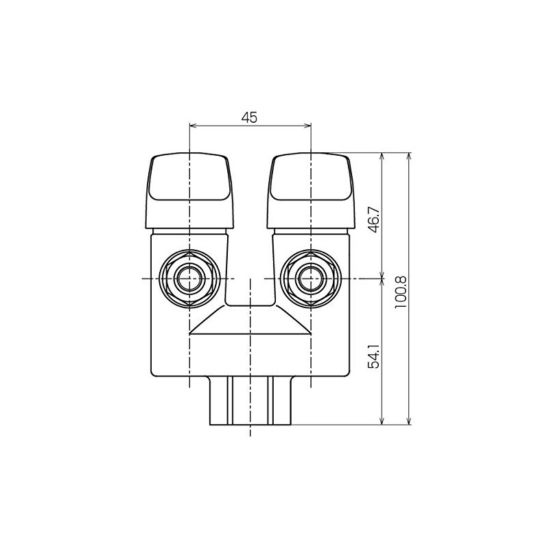 Koyo Sangyo G023-12 LA Double Mouth On/Off Fuse Gas Plug