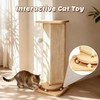 Couch Cat Corner Scratcher with Interactive Ball Toys for Cat,