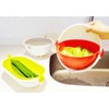 Kokubo KK-306 Colander, Red, Approx. 8.6 x 8.5 x 4.6