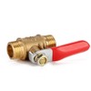 Mini Brass Ball Valve, DN8 1/4" Male Thread to 1/4"