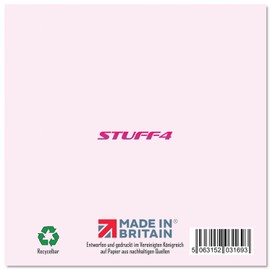 Stuff4 44th Birthday Card for Women - Pink Purple Glitter Balloons - Happy Birthday Cards for 44 Year Old Wife Daughter Sister Aunt, 145mm Forty Four Birthday Greeting Cards