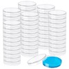 60 Pack Plastic Petri Dishes with Lids,60 x 15 mm