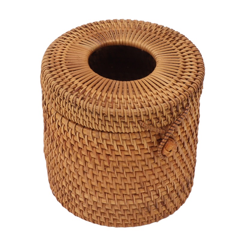Rectangular Rattan Tissue Box Cover Rattan Woven Tissue Box Holder