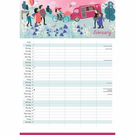 Carousel Worldwide, Happy Family 2026 A3 Wall Calendar Planner