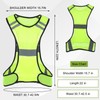 Ptwola Reflective Running Vest High Visibility Running Gear with Large