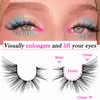 3D False Eyelashes, Cat Eye, Cat Eye Natural Artificial Eyelash