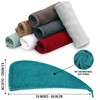 LUXURY Hair Towel Wrap 100% Cotton, Instant Drying Lightweight Turban