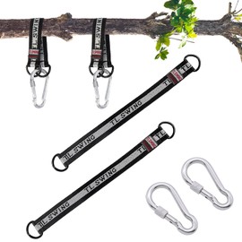 Tarocat Hammock attachment, 24 cm swing attachment, hanging chair swing suspension, hammock straps, 2 sturdy carabiners and 2 D-rings, straps for swing, holds up to 150 kg
