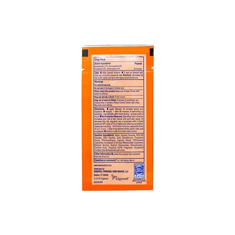 Banana Boat Sport Sunscreen, SPF 30 Protection lotion, Travel Packets,