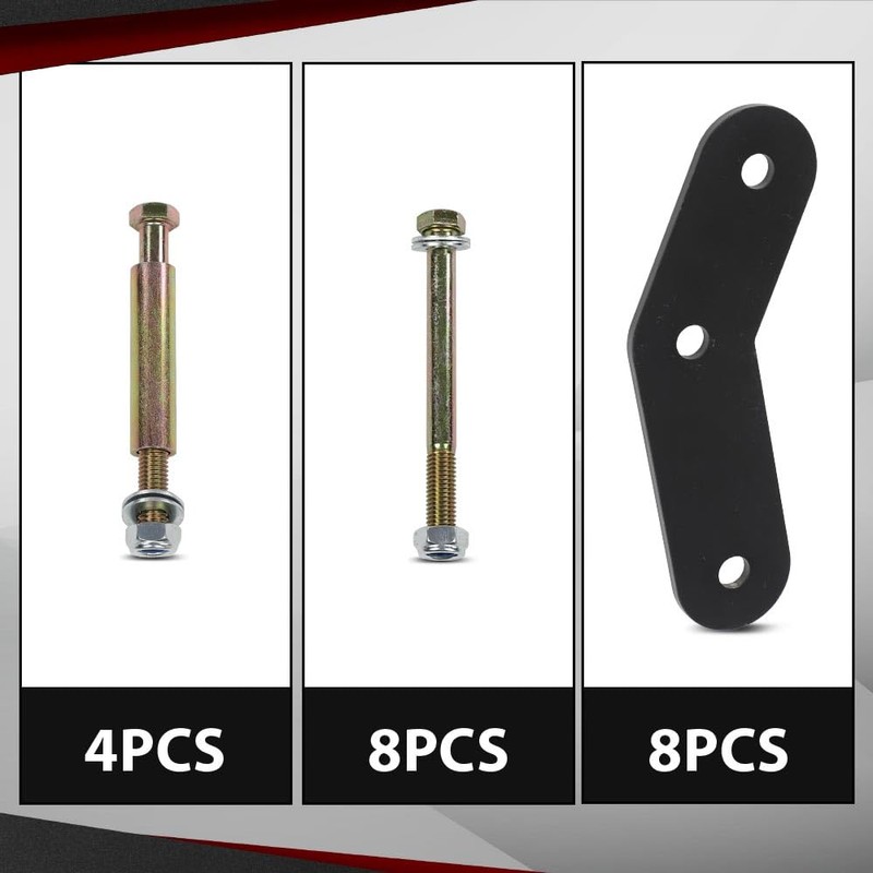 CROSSDESIGN 2" Shackle Relocation Lift Kit Front & Rear Compatible
