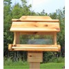 Cedar Wood 4x4 Post Mount for Bird Feeders or Bird