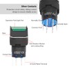 25PCS Push Button Switch with Light 16mm Square Self Locking