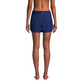 Lands' End Womens Comfort Waist 3in Swim Short Panty-New Deep Sea Navy Regular 18