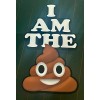 Avery I Am The Poop, Smiling Poop Emoji Sticker -
