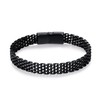 Bracelets for Men-Stainless Steel Magnetic Clasp Weaving Chain Mens Bracelet
